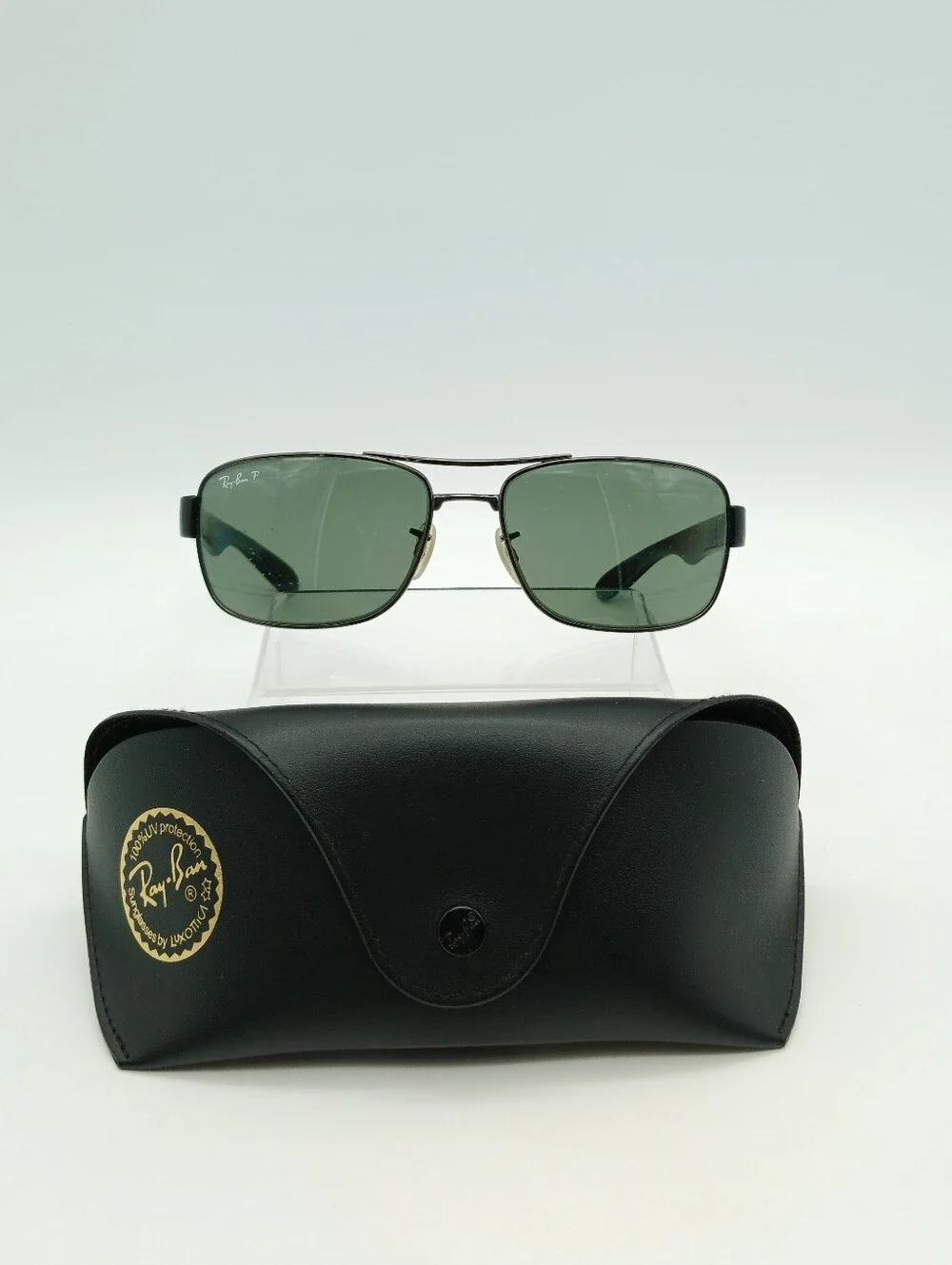 Ray-Ban Classic Green Lens Metal Aviator Sunglasses RB 3522